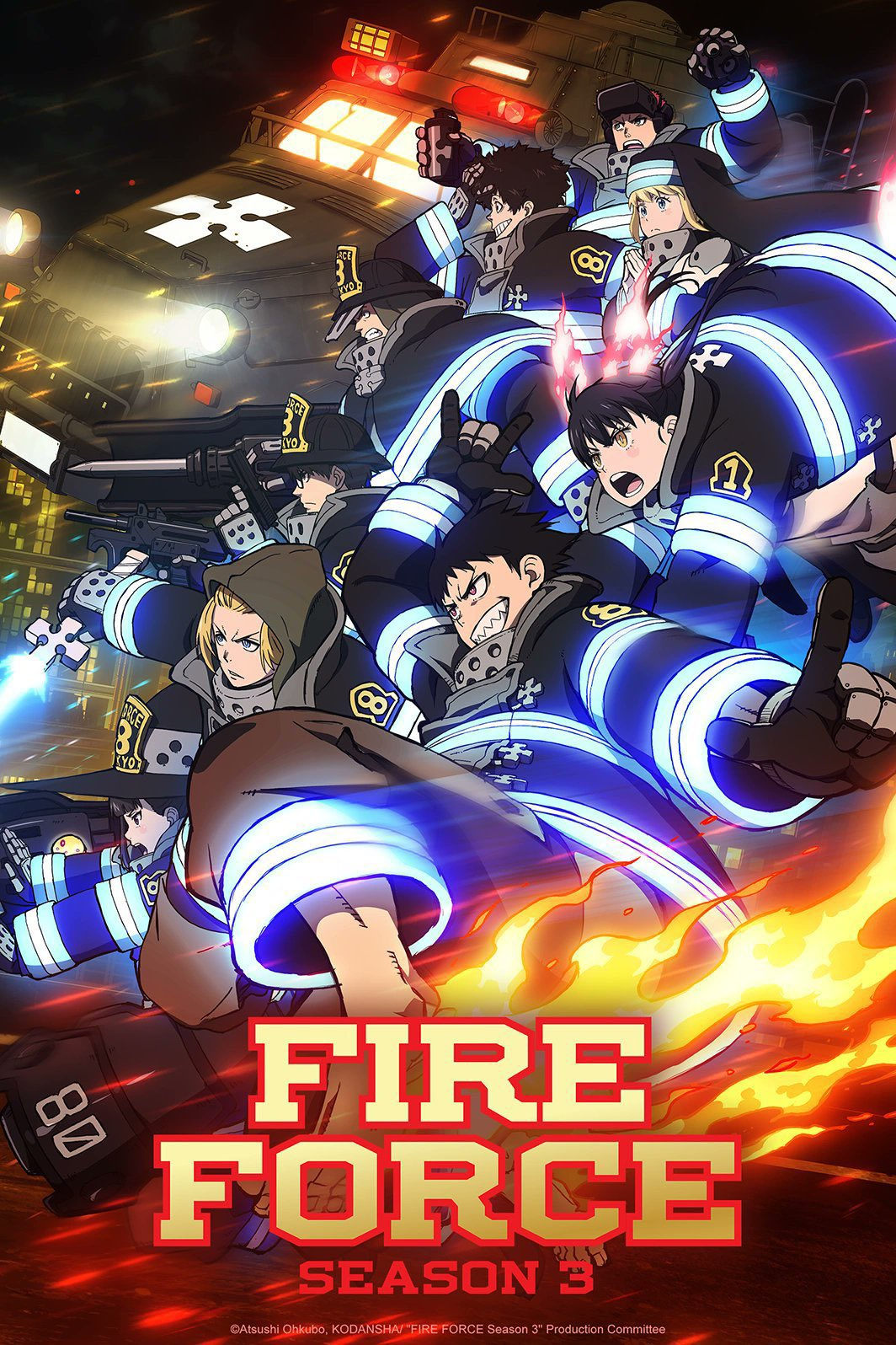 Download Fire Force Season 3 Hindi Dubbed (ORG) + Multi Audio Anime Series {S1E01 Added}